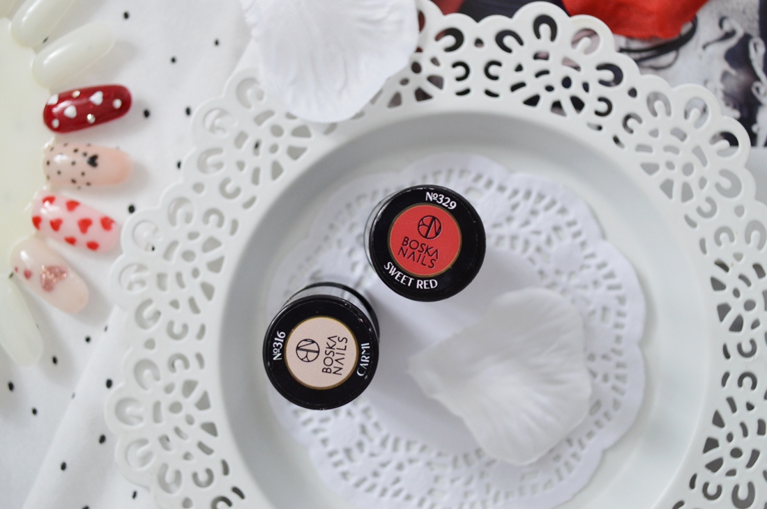 boska nails walentynkowy manicure